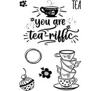 Designer Boutique Creative Expressions Stamp Set-Tea-riffic, A6