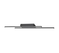 Designer Brushed Black Metal Kitchen LED 89cm Semi Flush Ceiling Lighting Fitting | 28w = 100w | 3000k Warm White by Happy Homewares
