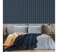 Graham & Brown Wallpaper, Non Woven, Navy, 20.5" x 396"