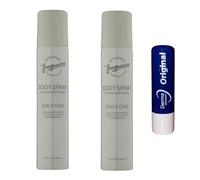Designer Fragrance ☆ONLY ONE ☆ SCENTED Body Spray Instant Freshness,Twin Pack 100ML With Free Orignial Lip Balm