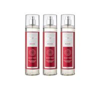 Designer Fragrances 3 Pack Rouge Bundle - Women's Feminine Body Mist Spray Bottles - For Silky Soft, Beautifully Smelling Divine & Fresh Skin, Revitalizing, Hydrating - Great Gifts - 250ml