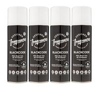 Designer Fragrances 4 Pack Blackcode Air Freshener Blast Cans - For Home & Vehicles - Natural Oils, Luxury Lasting Smell, Dry Mist Quick Release Spray - Deodorise & Neutralise Odours - 300ml