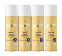 Designer Fragrances 4 Pack Daisy Air Freshener Blast Cans - For Home & Vehicles - Natural Oils, Luxury Lasting Smell, Dry Mist Quick Release Spray - Deodorise & Neutralise Odours - 300ml