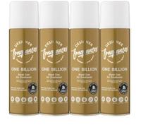Designer Fragrances 4 Pack One Billion Air Freshener Blast Can- For Home & Vehicles - Natural Oils, Luxury Lasting Smell, Dry Mist Quick Release Spray - Deodorise & Neutralise Odours - 300ml