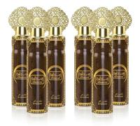 Designer Fragrances 6 Pack 300ml Air Freshener Spray | Luxury Home & Car Fragrance | Natural Oil Fragrance | Eliminates Odours & Freshens Air (Khashab & Oud)