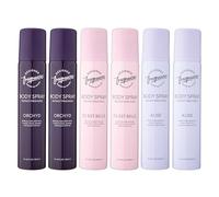 Designer Fragrances 6 Pack Assorted Aromas Bundle - Tu Est Belle, Orchyd, Alise - Women's Body Spray Deodorant Cans - For Instant Freshness on The Go - Long Lasting Smell, Great Gifts - 100ml