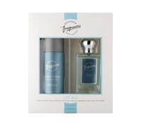Designer Fragrances Lite Blu Male Gift Set - Includes 150ml Body Spray Deodorant Cans, 50ml Men’s Eau De Parfum Aftershave Sprays - For Instant Freshness on The Go - Long Lasting Smells