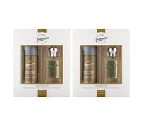 Designer Fragrances One Billion Male Twin Gift Set - Includes 2 x 150ml Body Spray Deodorant Cans, 2 x 50ml Men’s Eau De Parfum Sprays - For Instant Freshness on The Go - Long Lasting Smells