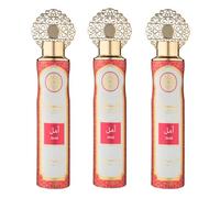 Designer Fragrances Safaa Amal 3 Pack Bundle - Luxury Air Freshener Cans - For Home & Vehicles - Natural Oils, Lasting Smell Spray - Deodorise & Neutralise Odours - 300ml