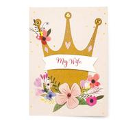 Designer Greetings Premier Collection Mother’s Day Card for Wife - Royally Spoiled (1 Card with Pink Envelope)