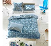 Designer Guild Cotton Percale Printed Duvet Cover, Shaqui Porcelain, 240 x 220 cm