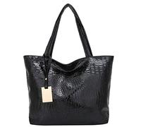 Designer Handbags Handbag Solid Women Ladies Capacity Large Bags Handbag Storage Organizer for Closet (Black, One Size)