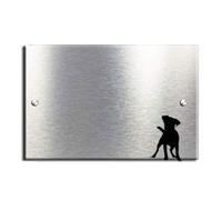 Designer Hound Plaques - House Number Sign with your choice of dog. (JACK RUSSEL)