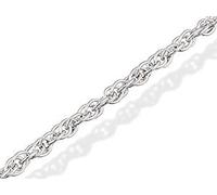 Designer Inspirations Boutique 26" Inch Sterling Silver 2 mm Wide Rope Chain Necklace for Women Men Unisex - Fine Silver Chain - Weight: 5.7 Grams