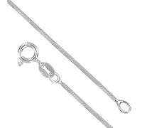 Designer Inspirations Boutique 925 Sterling Silver 0.8/1.0/1.1/1.25/1.4 MM Round/Square/Diamond Cut SNAKE Chain Necklace for Women Men Unisex - 16 18 20 22 24 26 28 30 32 34 36 38 40" Inch