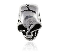 Designer Inspirations Boutique MENS Skeleton Skull Head Single Stud Earring/Ear Stud for Men Boys Teenage Teens - 925 Sterling Silver - Hypoallergenic Small Gothic Punk Piercing Earring
