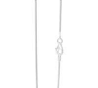 Designer Inspirations Boutique SNAKE Necklace Chain with Lobster Claw Clasp - for Men Women Children - 1MM Wide - 925 Sterling Silver - Italian Made - 16" Inch