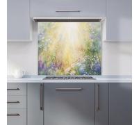 Warren Reed - Designer Ava Sterling 00003 Glass Kitchen Splashback W900Mm X H750Mm, Multi
