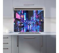 Warren Reed - Designer Dante Mercer 00009 Glass Kitchen Splashback W900Mm X H650Mm, Multi