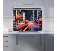 Warren Reed - Designer Dante Mercer 00029 Glass Kitchen Splashback W900Mm X H650Mm, Multi