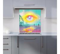 Warren Reed - Designer Elena Sable 00009 Glass Kitchen Splashback W700Mm X H750Mm, Multi
