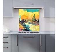Designer Kitchen Splashbacks Elena Sable: 00034 Kitchen Splashback | Size: 600mm x 650mm Designer Kitchen Splashbacks Multicolor 600mm x 650mm