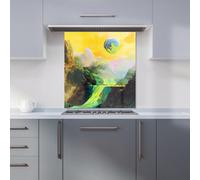 Designer Kitchen Splashbacks Elena Sable: 00035 Premium Glass Kitchen Splashback W700mm X H650mm