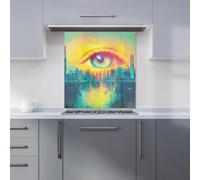 Warren Reed - Designer Elena Sable 00045 Glass Kitchen Splashback W700Mm X H650Mm, Multi
