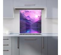 Warren Reed - Designer Elena Sable 00052 Glass Kitchen Splashback W600Mm X H650Mm, Multi