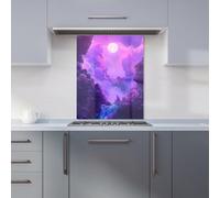 Designer Kitchen Splashbacks Elena Sable: 00053 Premium Glass Kitchen Splashback W600mm X H750mm