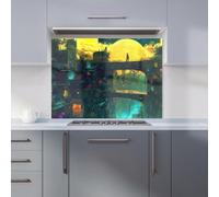 Designer Kitchen Splashbacks Elena Sable: 00058 Premium Glass Kitchen Splashback W900mm X H650mm