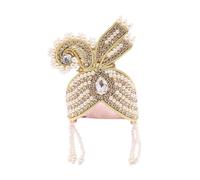 Designer Ladoo gopal Mukut for Laddu Gopal Devi Maa Radha Krishna Ganesha Indian Traditional God Goddess Sringar Set Deities jewelry for God Idol Statue Janmashtami(Idol Size:- 4)(Golden,White)