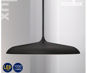Designer LED Pendulum Light Artist 25 Nordlux black Ø25 18W Dimmable Hanging
