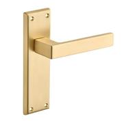 Designer Levers - Balmoral Lever Latch Door Handle - Brushed Brass - Internal