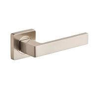 Designer Levers - Balmoral Lever On Square Rose Door Handle - Brushed Nickel - Internal