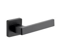 Designer Levers - Balmoral Lever On Square Rose Door Handle - Matte Black - Internal