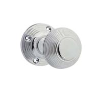 Designer Levers - Beehive Mortice Door Knob - Polished Chrome - Pair