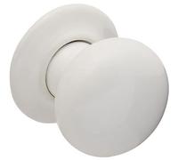 Designer Levers Boston Ceramic Mortice Door Knob, White | Supplied as a pair; 56mm; includes 2 knobs, spindle and fixings.
