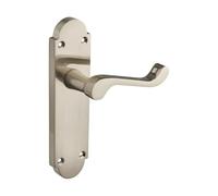 Designer Levers - Brora Scroll Lever Latch Door Handle - 1 Pair - Satin Nickel