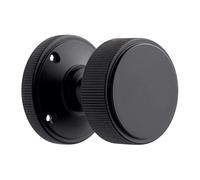 Designer Levers Frankfurt Linear Mortice Door Knob, Matt Black