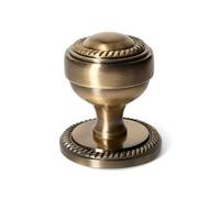 Designer Levers - Georgian Centre Door Knob - 64mm - Antique Brass