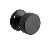 Designer Levers Kensington Knurled Mortice Door Knob, Matte Black