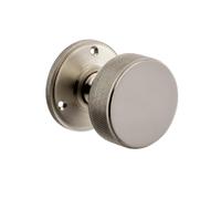 Designer Levers Kensington Knurled Mortice Door Knob, Satin Nickel