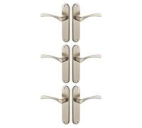 Designer Levers - Marvel Lever Latch Brushed Nickel Pack of 3