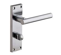 Designer Levers T-Bar Straight Lever Bathroom Door Handle, Satin Chrome