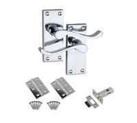 Designer Levers Victorian Scroll Lever Door Handles, Chrome