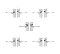 Designer Levers Victorian Scroll Lever Door Handles, Polished Chrome