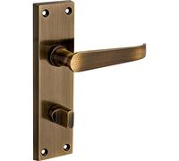 Designer Levers Victorian Straight Lever Door Handles, Antique Brass