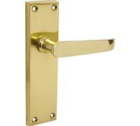 Designer Levers Victorian Straight Lever Door Handles, Antique Brass