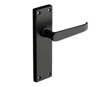 Designer Levers Victorian Straight Lever Door Handles, Matt Black, 1 Pair